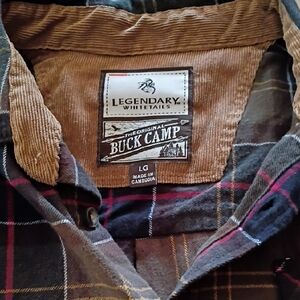 Legendary Whitetails Buck Camp Plaid Shirt